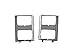 85-88 Chevy C10-C30 Pickup Suburban Blazer Jimmy Dual Rect. Headlight Door Set