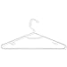 Honey-Can-Do HNGZ01523 Brilliant Plastic Hangers (60 Pack), White