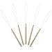 Chinco 10 Pack Wooden Hair Extension Loop Needle Threader Pulling Hook Tool and Bead Device Tool for Hair or Feather Extensions (Loop Tools)