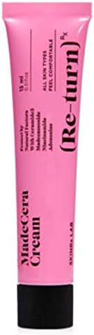 SKINRx LAB MadeCera Re-turn Cream Moisturizer Face Anti-aging for Sensitive DamagedbDehydrated Skin (0.5 fl.o.z) Travel Size (THANKYOU LABEL)