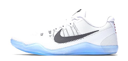 Nike Kobe Xi White Black Cool Grey Fundamentals Size 10