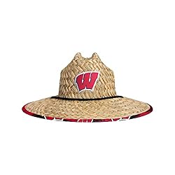 Wisconsin Badgers NCAA Floral Straw Hat