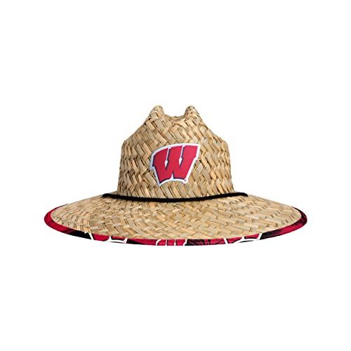 Wisconsin Badgers NCAA Floral Straw Hat