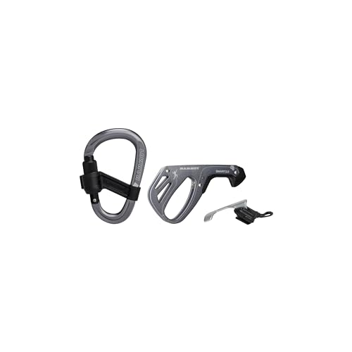 Mammut Smarter Belay Package | Belay Device & Carabiner Kit, Climbing Equipment | Grey, One Size