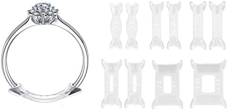 Ring Size Adjuster for Loose Ring, Invisible Spiral Ring Size Adjuster Ring Guard Spacer Transparent Ring Sizer with Jewelry Polishing Cloth