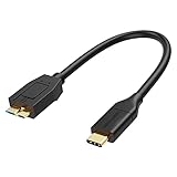 CableCreation [3-Pack] Short USB C Hard Drive Cable