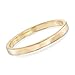 Ross-Simons Certified Italian Andiamo 14kt Yellow Gold Squared-Edge Bangle Bracelet