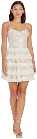 dress the population callie strapless mini dress Dress The Population Callie Sequin Mini Dress - Silver-Bla