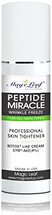 Magic Smile Peptide Miracle Anti Aging Moisturizing Cream for Face and Neck - Skin Tightener Lotion - Anti Wrinkle Hydrating Cream - 1 Ounce