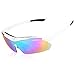 Cycling Sunglasses,Polarized Sports Glasses with 5 Replacement Lenses UV for Cycling Baseball
