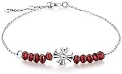 zhenfa Bracelet for Women,S925 sterling silver bracelet,Cute Cross Combination Pendant Silver Bracelet,Adjustable with extension chain.Elegant Jewellery Box - a Lovely Gift