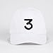BestWare Chance Baseball Cap Unisex Hat Streetwear Dad Hat Letter Chance 3 Cap Summer Fashion Cap White