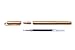 Islandoffer Simple Classic Grade Solid Brass Pen, Handmade Copper Sign Pen Pocket Pen with Clip, Unique Polished Metal Sign Signature Pen Gel Pen