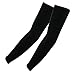 The Elixir 1 Pair of Golf Sun Sleeves Arm Compression Cooling Sleeves UV Protective, Black