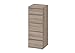 Tvilum Aurora 5 Drawer Narrow Chest, 1