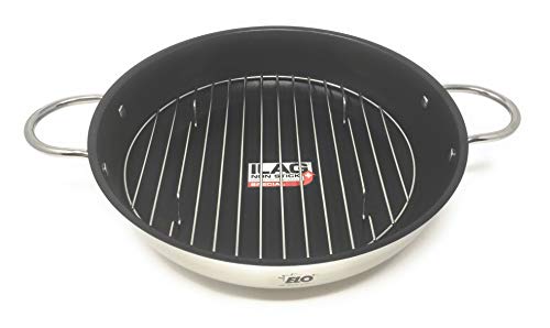 ELO Germany Platin Stainless Steel Induction Roasting Pan with Grill Insert