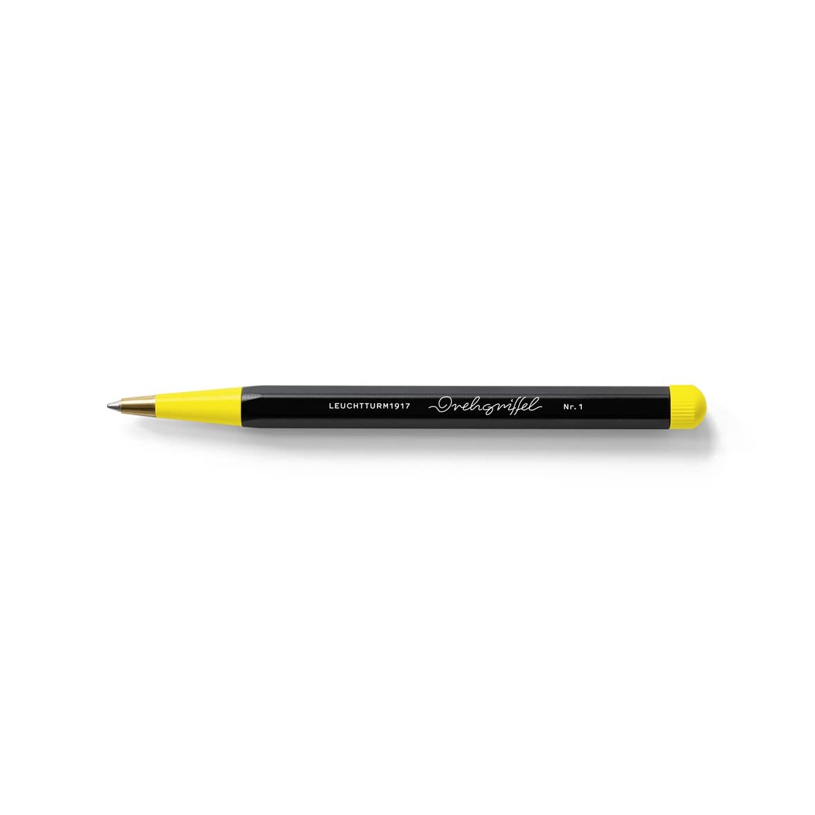 LEUCHTTURM1917 366571 Drehgriffel Nr. 1, Black/Lemon - Ballpoint pen, Bauhaus Edition — image 1