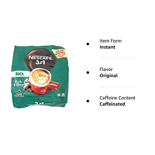 Nescafe 3 in 1 Stronger taste than Original Nescafe 3 in 1 Rich Instant