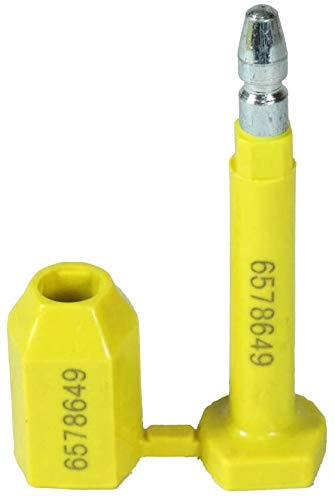 Home Bolt Seal for Cargo Containers and Truck Trailers, Yellow (50 Pack)
