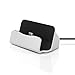 Stouch iPhone Charging Dock Station, Lightning Charging Dock Compatible Apple iPhone 8, iPhone X, iPhone 7/7 Plus 6 6S Plus 5 5S Retail Packaging (Silver)