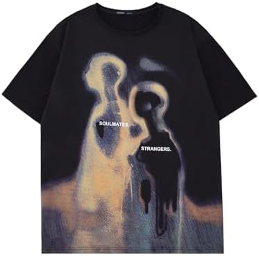 Amazon.com: Vintage 90s Letter Graphic Tees Y2k Men Oversized T
