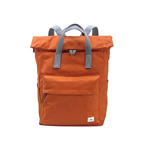 ROKA London Canfield B Medium Burnt Orange Sustainable Nylon Rucksack