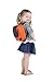 phil&teds Parade Child Carrier Frame Backpack, Orange – Compact, Lightweight (4.4lbs) – Holds a 40lb Child – Ergo Fit Harness – Waterproof – Minipack Included - 2 Year Guarantee