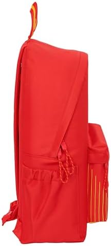 SELEÇÃO NACIONAL ESPANHOLA DE FUTEBOL - Mochila portátil 14,1", ideal para jovens de diferentes idades, confortável e versátil, de qualidade e resistência, 31x13x43 cm