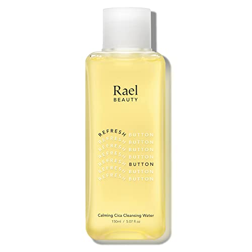 Rael Skin Care, Cleansing Water for Face - Gentle Daily Makeup Remover & Cleanser, Korean Skincare, All Skin Types, H3O Hyaluronic Acid and Cica Extract, Cruelty Free (5.07oz)