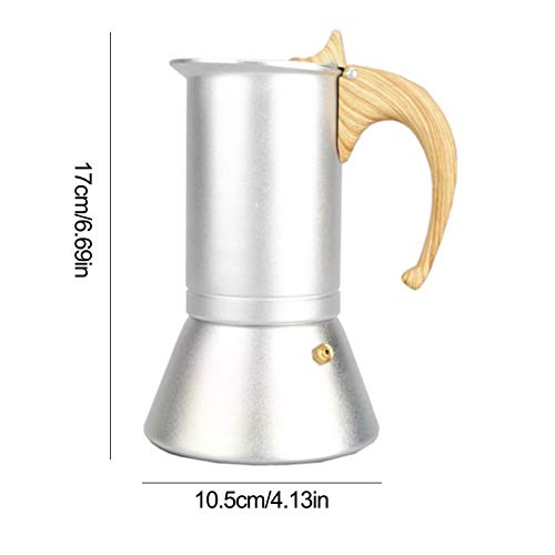 Nrkin Kaffeemaschine Aluminium, Moka Express Espressokocher, Espresso Maker, Camping Kaffeekocher, 150ml – Bild 8