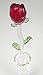 Crystal Red Rose with Bud Vase - I Love You - Sweetheart, Wife, Girlfriend - Birthday, Mother's Day, Christmas, Anniversary Special Occasion Gift - 8