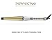 Curling iron, Perfectwo Studio Salon Collection Digital Ceramic Curling Wand, Hair curler, White-Gold