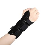 DISUPPO Wrist Brace with Nighttime Removable Splint for Hand - Relief for RSI, Cubital Tunnel, Tendonitis, Arthritis, Wrist Sprains. Support Recovery Wrist Pain & Sports Injuries - Wrist Splint