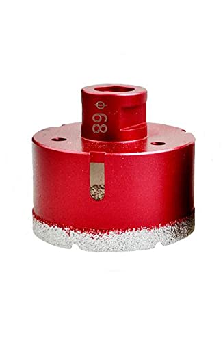 Yaowanguan M14 Drill Bit Hole Saw Tools for Glass/Tile/Ceramic/Marble/Porcelain/Concrete/Granite Cutting Opening - 68mm Diamond Coating Angle Grinder Brazed Drill Bit