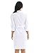 ACSUSS Womens Nurse Uniform Dresses Button Front White Hospital Nurse Scrub Dress White Medium