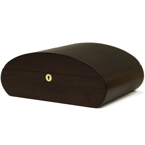 75-Cigar Luxury Humidor Cigar Storage Tobacco Rich Mahogany Finish- La Jolla - Thumbnail 3
