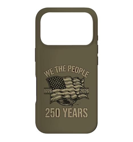 Vintage 250 Years 1776-2026 250th Grunge American Flag Case for iPhone 17 Pro