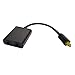 Conwork 1x2 Toslink Fiber Optic Digital Optical Audio Splitter Adapter 1 Input 2 Output -Black