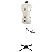 Adjustable Mannequin Dress Form with Tri-Pod Stand, 13 Dials Pinnable Female Torso Body for Sewing, Dressmakers Up to 69 Inch Shoulder Height (Small)