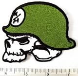 Metal Mulisha Head Rock Singer Music Band Embroidered Iron on Patch 3.5x2.5" Green # with Free Gift