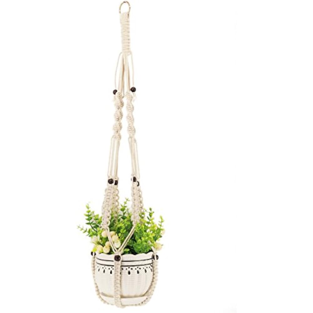 Kingbuy Decorative Plant Hanger Hanging Macrame Indoor Outdoor