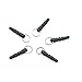 100PCS DIY Dust Proof Headphone Plug with Hole and Ring for iPad/ iPhone/HTC/Samsung By IDS,Black