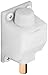 Prime-Line D 1895 White Plastic, Foot Operated, Sliding Door Lock (Single Pack)