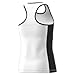 adidas Girls Tennis Court Tank Top, White/Black, X-Small