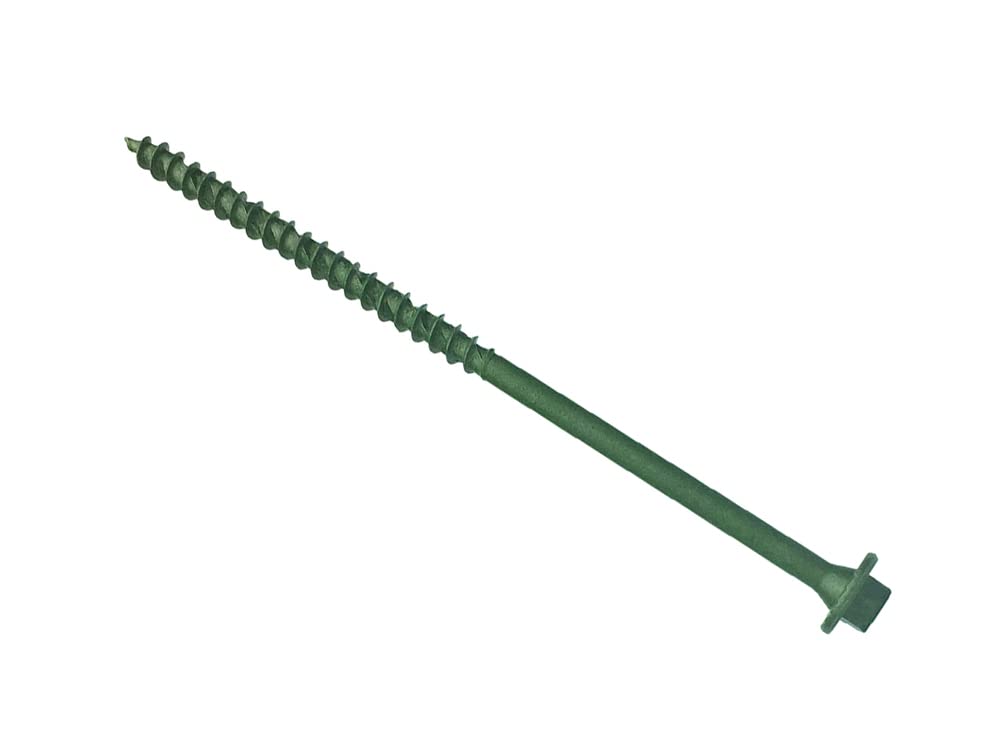 ForgeFast Timber Fixing Screws | 7.0 x 100mm | Green | Tub 50