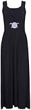 PurpleHanger Women's Plus Size Cross Over Wrap Belt Maxi Dress