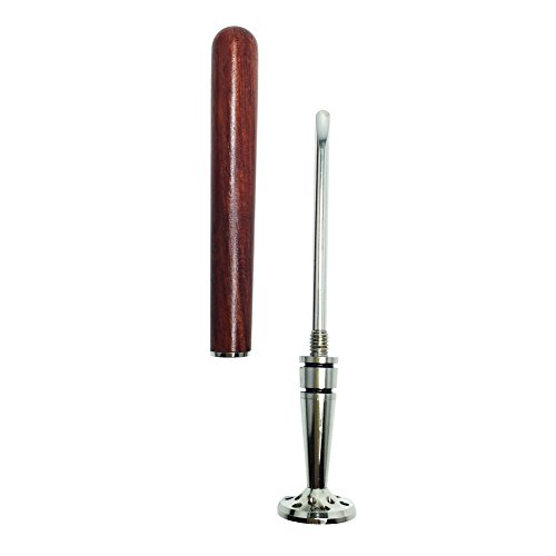 FULUSHOU 2 In 1 Club Type Tobacco Pipe Metal Pressure Bar Cleaning Tool Rosewood, Baseball Bar Type