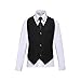 Visaccy Kids Suits Boy Slim Fit Formal Wear Black Boys Suit Size 3T