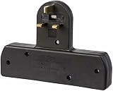 Invero 3 Way Mains Adaptor, 9-Port UK 3 Pin Plug, Cable Free, 13A Black view 2