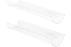 Kichvoe 2pcs U-shaped Acrylic Cake Roll Stand Mold Set for Roll Baking, Small 7.5cm Large 9.8cm Dessert